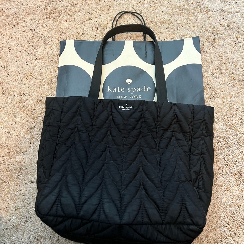 Kate Spade Quilted Black Tote